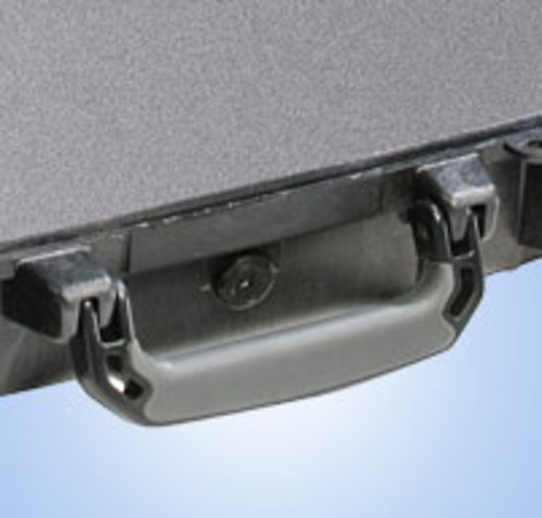 Comfortable rubber over-molded handle