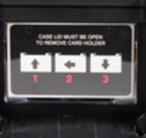 Removable Card Holder with Front or Side Placement