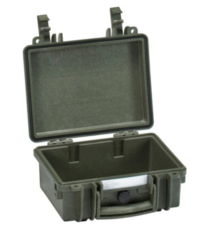Explorer 2209 Waterproof Case - Olive Open