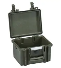 Black Explorer 2214 Waterproof Case - Olive Empty