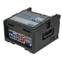 SKB 1SKB-R104W Audio and DJ Rack Case 10U x 4U Compact Rolling Rig with Wheels
