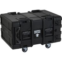 SKB 3SKB-R906U24 6U Roto Shock Rack 24 (61cm) Deep Rail To Rail with Wheels