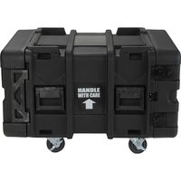 SKB 3SKB-R906U24 6U Roto Shock Rack 24 (61cm) Deep Rail To Rail with Wheels