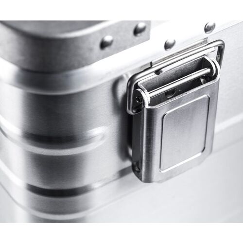 Strong aluminum latches and stainless steel bracket.