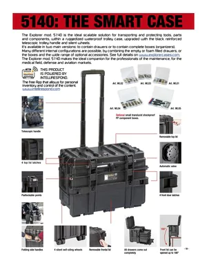 Explorer 5140 Tool Case with Wheels (Organiser Box Version)