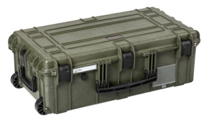 Explorer 7626HL Case With Wheels - Olive Green Topview