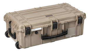 Explorer 7626HLCase With Wheels - Desert Tan Topview