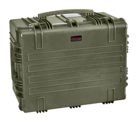 Explorer 7745 Waterproof Case With Wheels - Olive Green Front