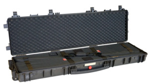 Explorer Red Gun Waterproof Case Red13513 With Wheels - with Two Gun bags