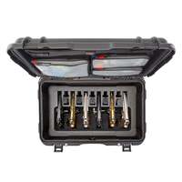 NANUK 938 6 UP Gun Case with Wheels - With Lid Organiser
