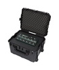 SKB 3I-231714GFX 4U iSeries Injection Moulded Guitar FX Fly Rack with Wheels