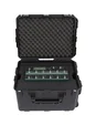 SKB 3I-231714GFX 4U iSeries Injection Moulded Guitar FX Fly Rack with Wheels